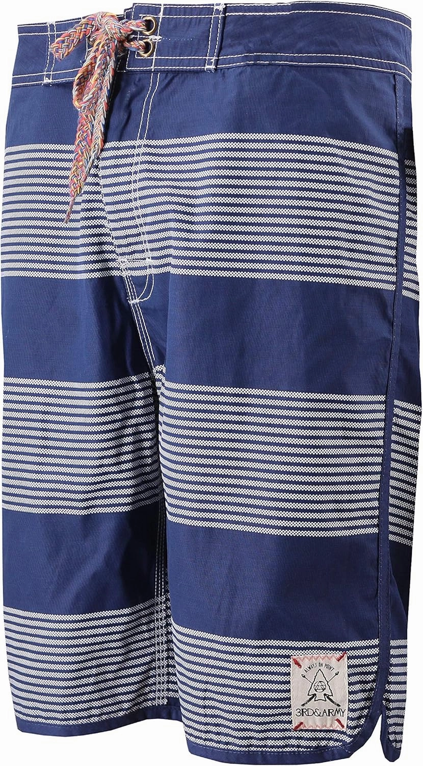 3rd & Army Mens Premium Surf Board Shorts Summer Swimwear Beach Swim Trunks