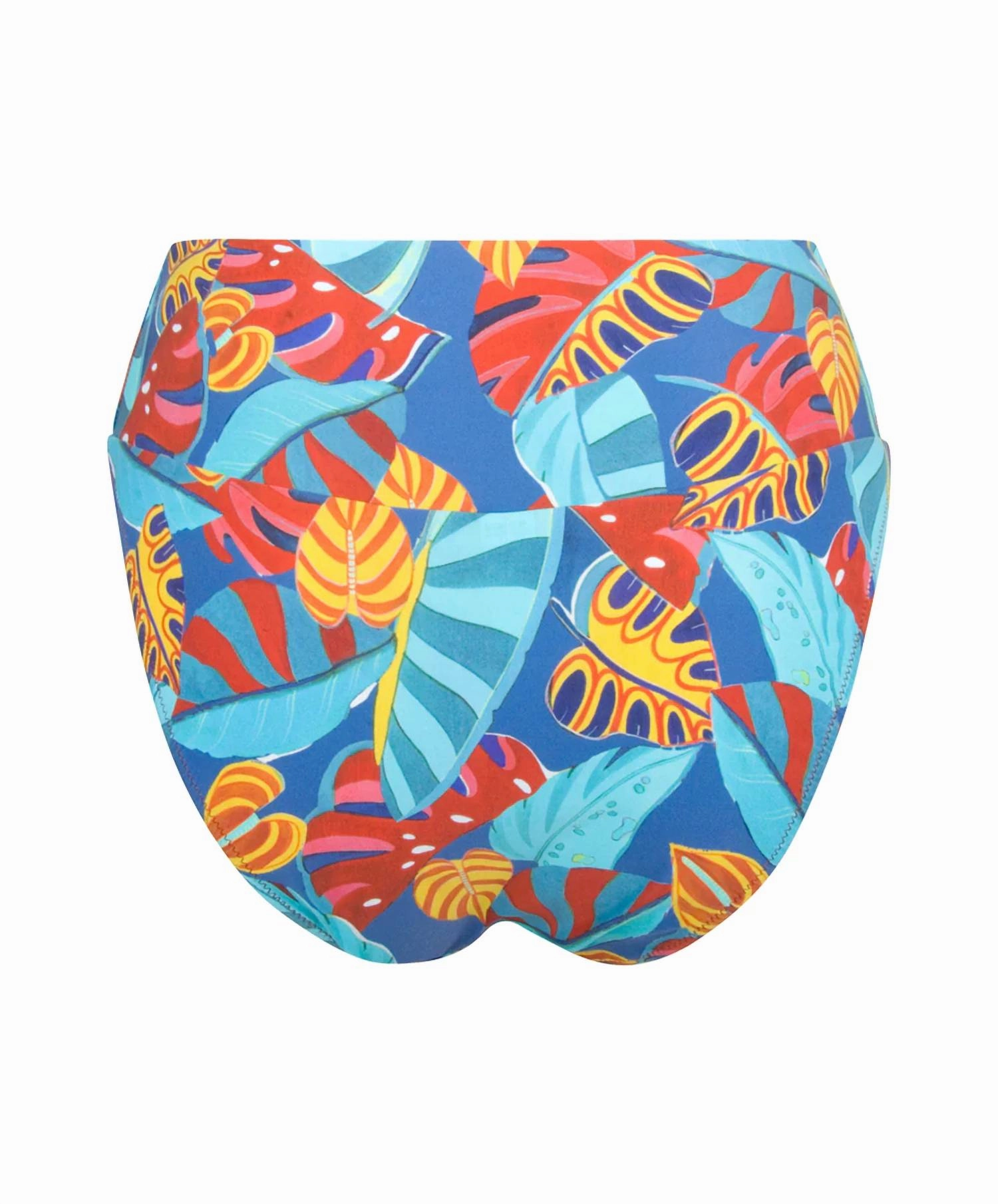 Adjustable Waist Swim Bottom In Ciel Feuillage