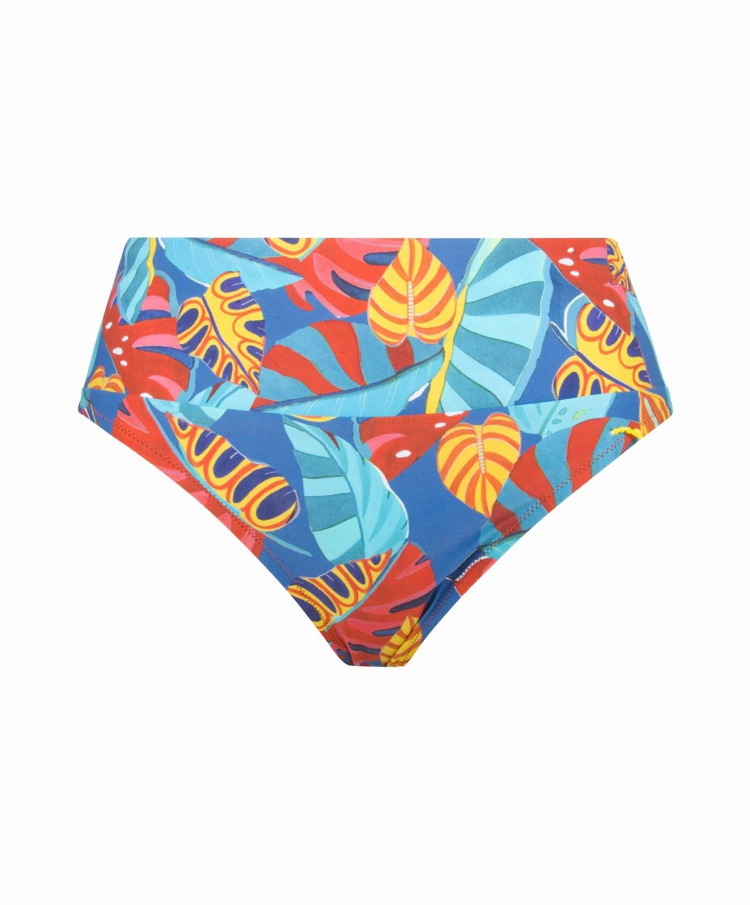 Adjustable Waist Swim Bottom In Ciel Feuillage