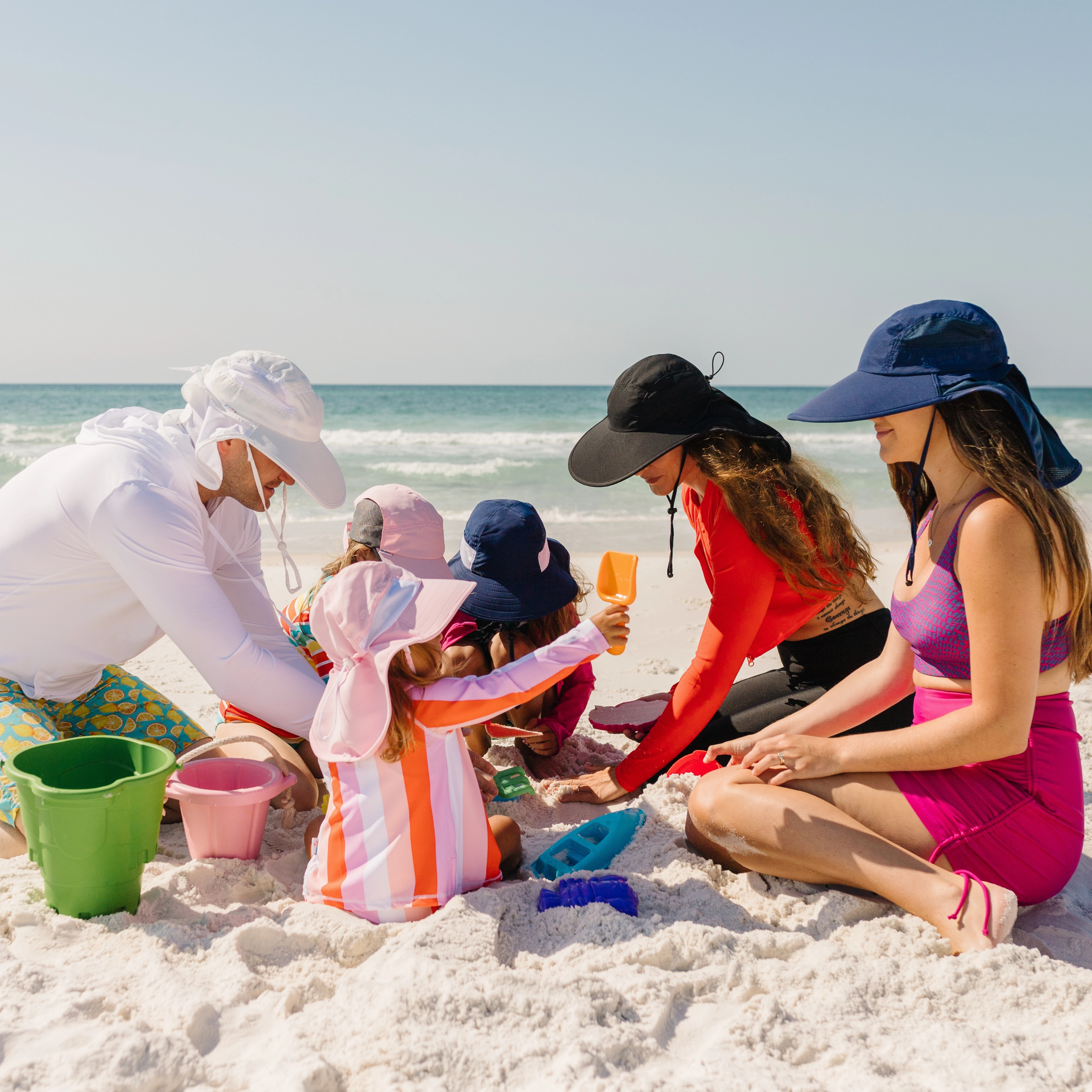 Adult Wide Brim   Flap Neck Sun Protective Adventure Hat | White