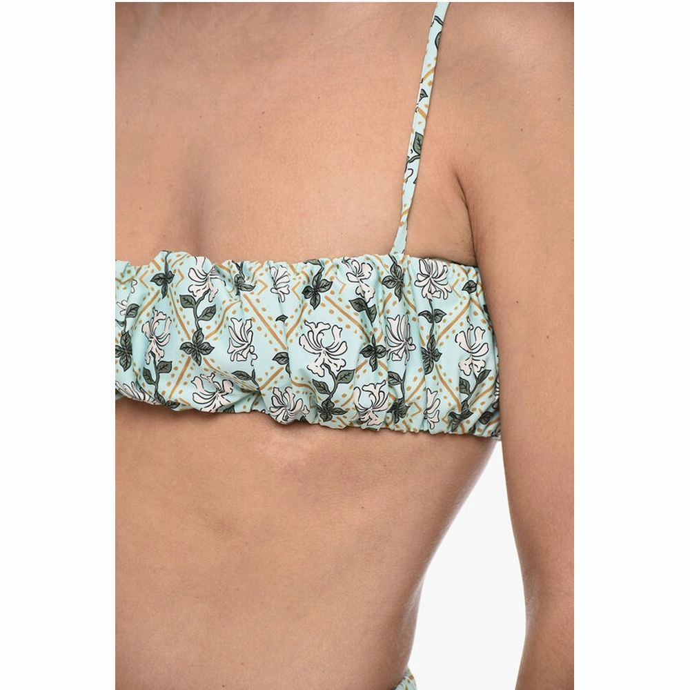 Agua by Agua Bendita Gathe Bikini Set with Bandeau Women's Top