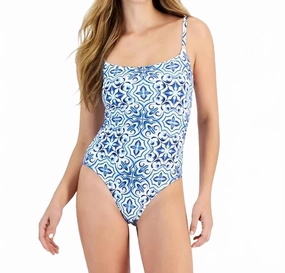 Alboran Sea One Piece Swimsuit In Blue