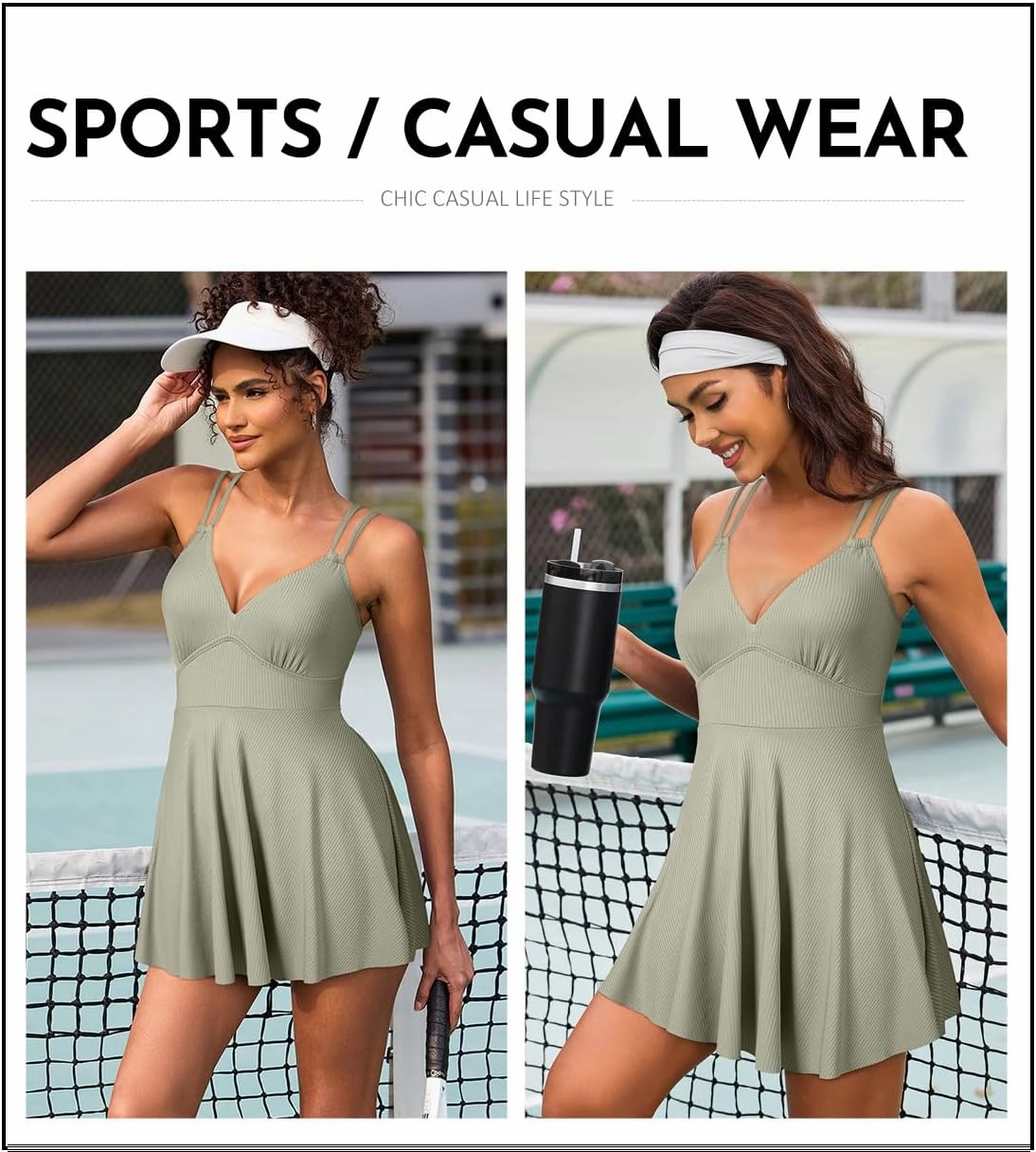 Aleumdr Swim Dress for Women One Piece Tummy Control Swimsuit Ribbed A Line Skirted Bathing Suits