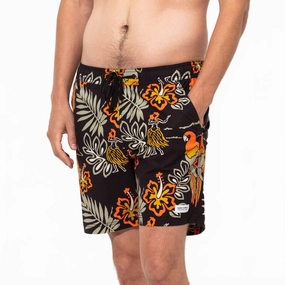 Aloha Club Elastic Boardshort In Black