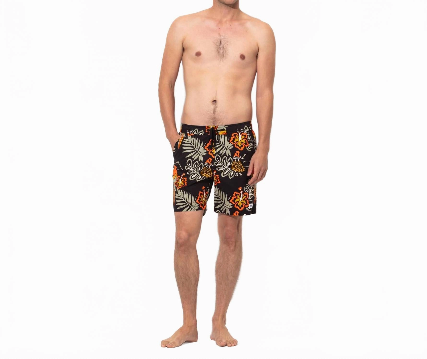 Aloha Club Elastic Boardshort In Black