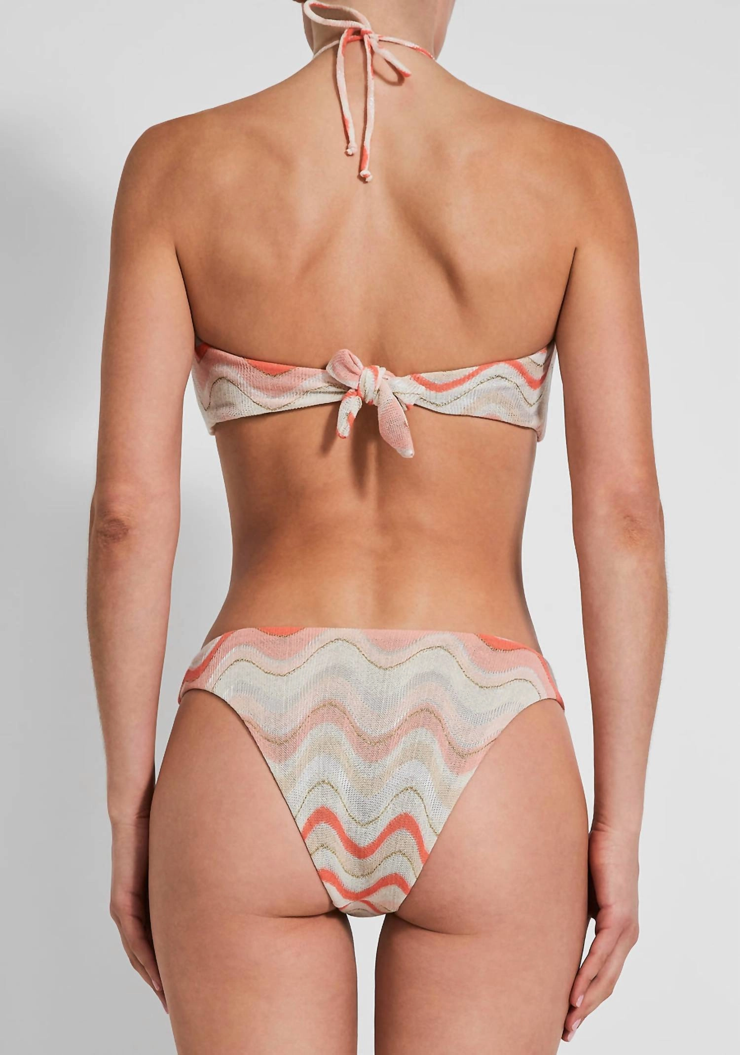 Alyssa Bikini Bottom In Coral Wave