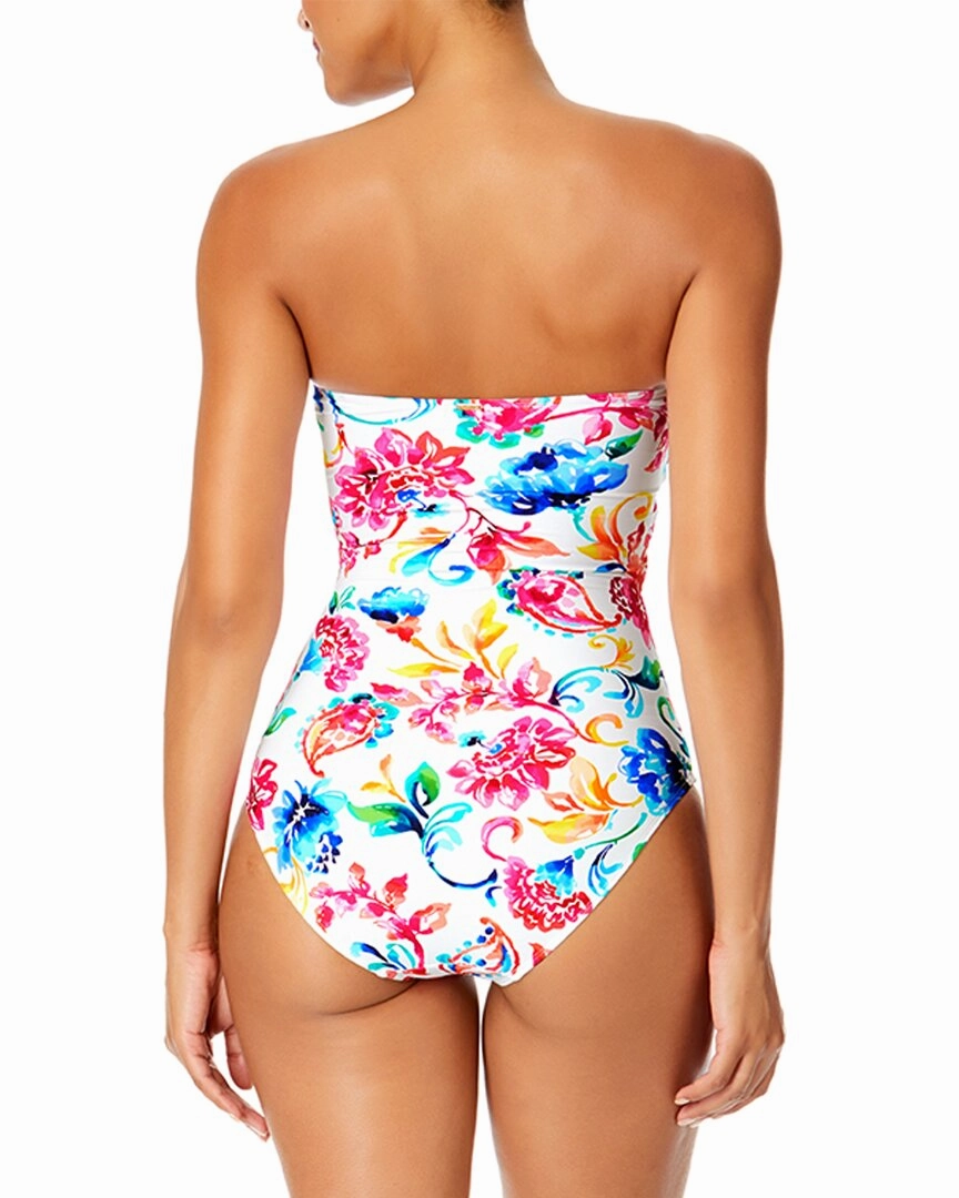 Anne Cole Twist Front Strapless One-Piece