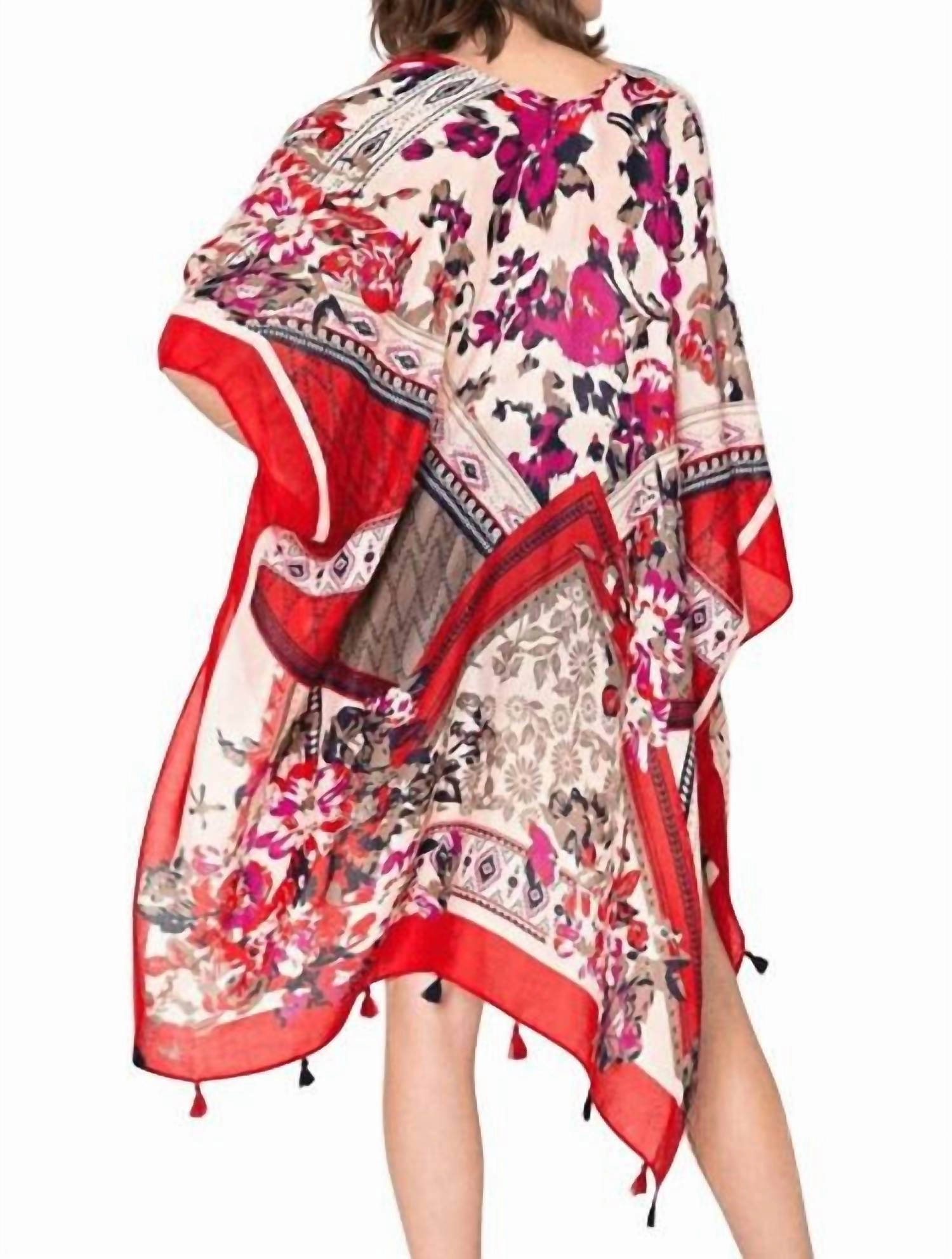 Antalya Scarf In Red Multi