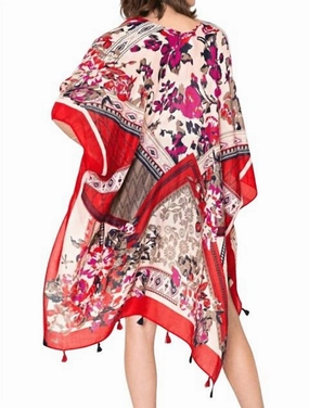Antalya Scarf In Red Multi