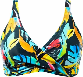 Aqua Eve Women Full Coverage Bikini Top No Bottom Push up Swimsuits Top Sport Bra Bathing Suits Tops