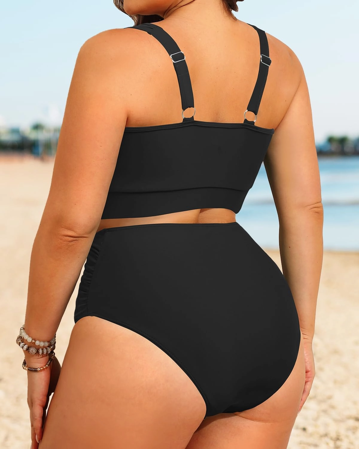 Aqua Eve Women Plus Size High Waisted Bikini - Two Piece Swimsuit Tummy Control Bathing Suit V-Wired 2025 Swimwear