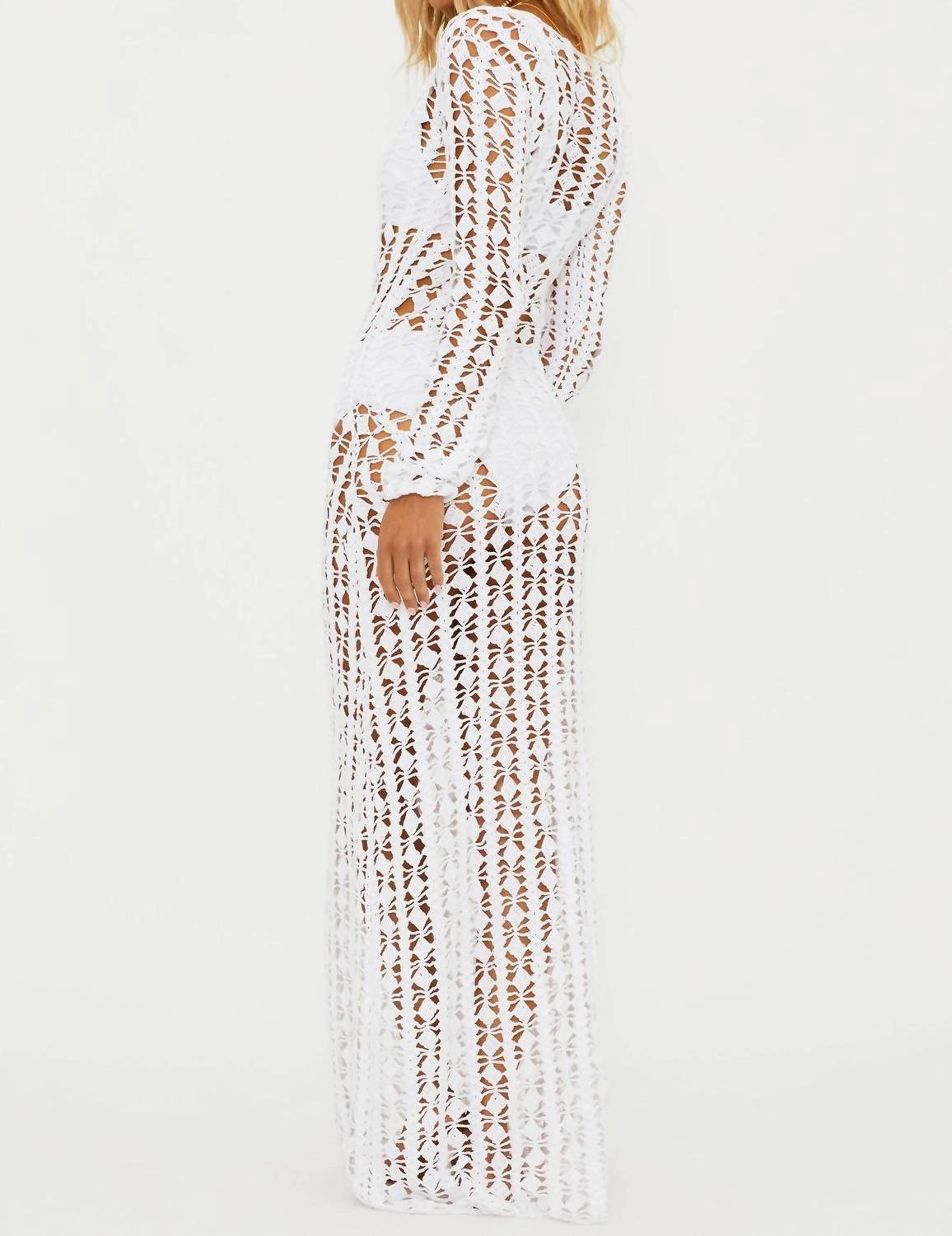 Ariana Coverup Dress In White