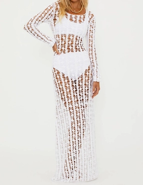 Ariana Coverup Dress In White