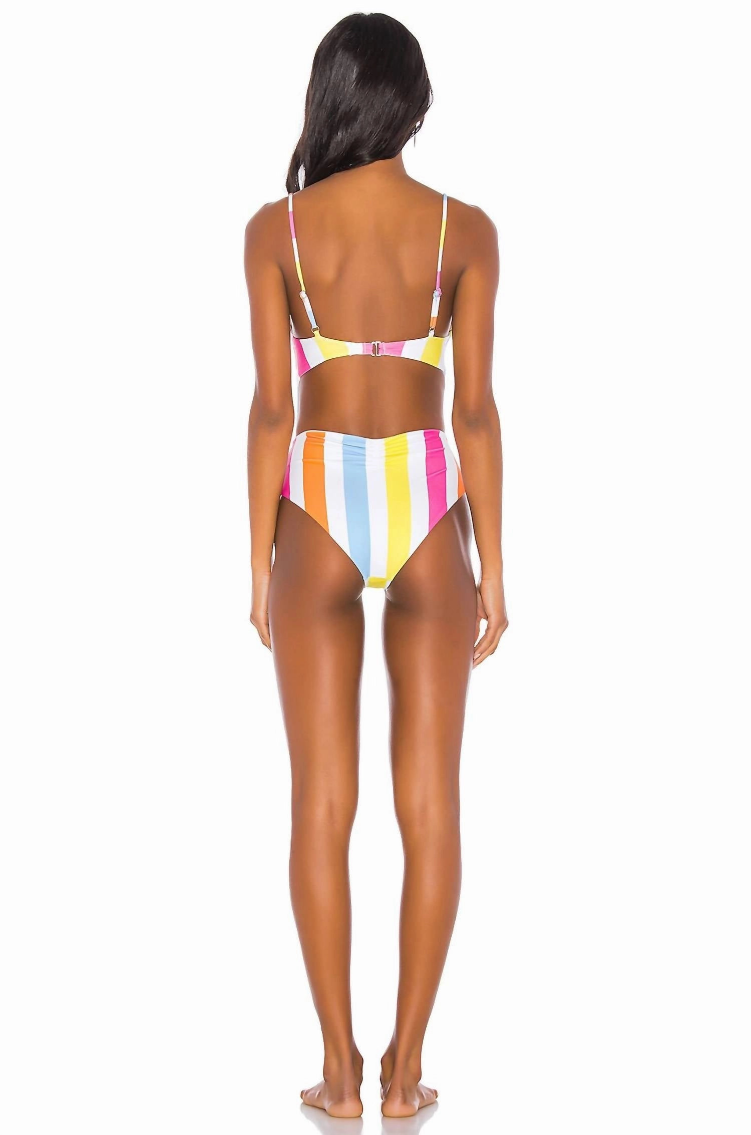 Asa One Piece Swimsuit In Carnival Stripe (Mulit Colored)