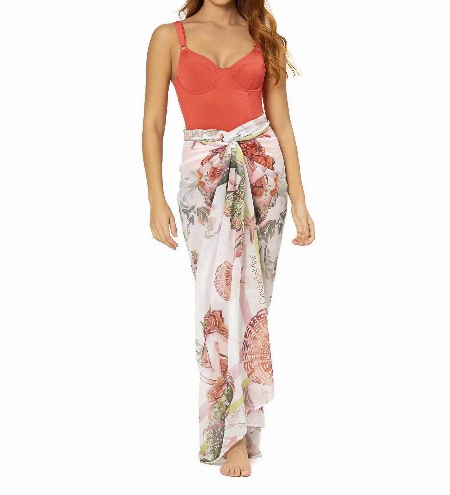 Atenea Pareo In White Multi