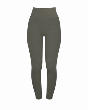 AWAKEN Ribbed Leggings | Muddy Grey