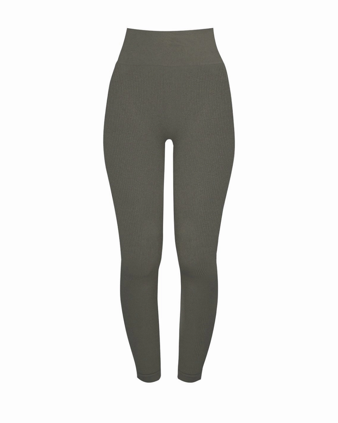 AWAKEN Ribbed Leggings | Muddy Grey