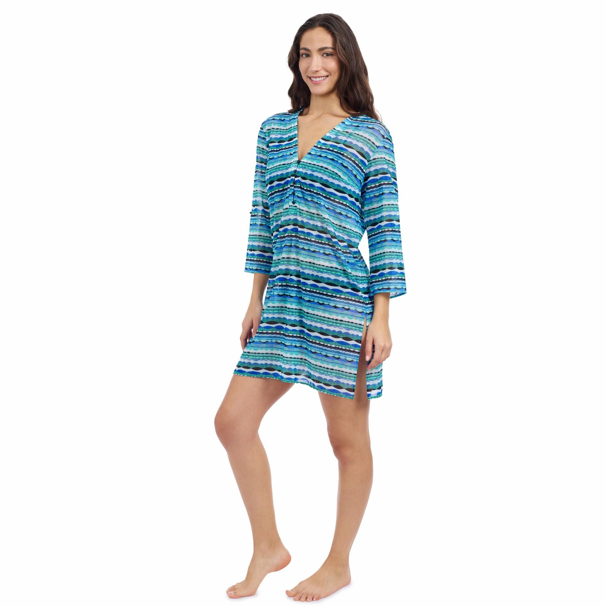 Bachata V-neck Mesh Dress