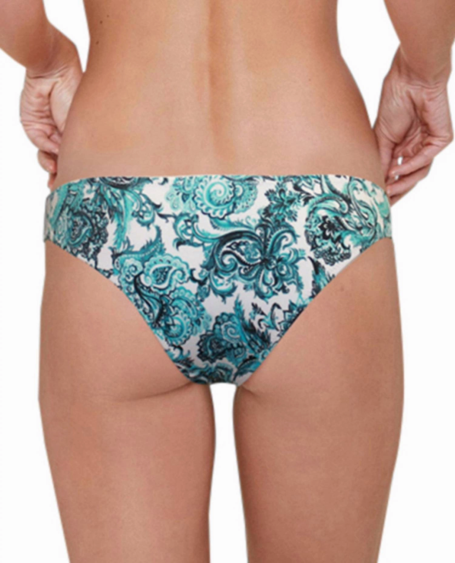 Bandana Hipster Bikini Bottom In Peacock