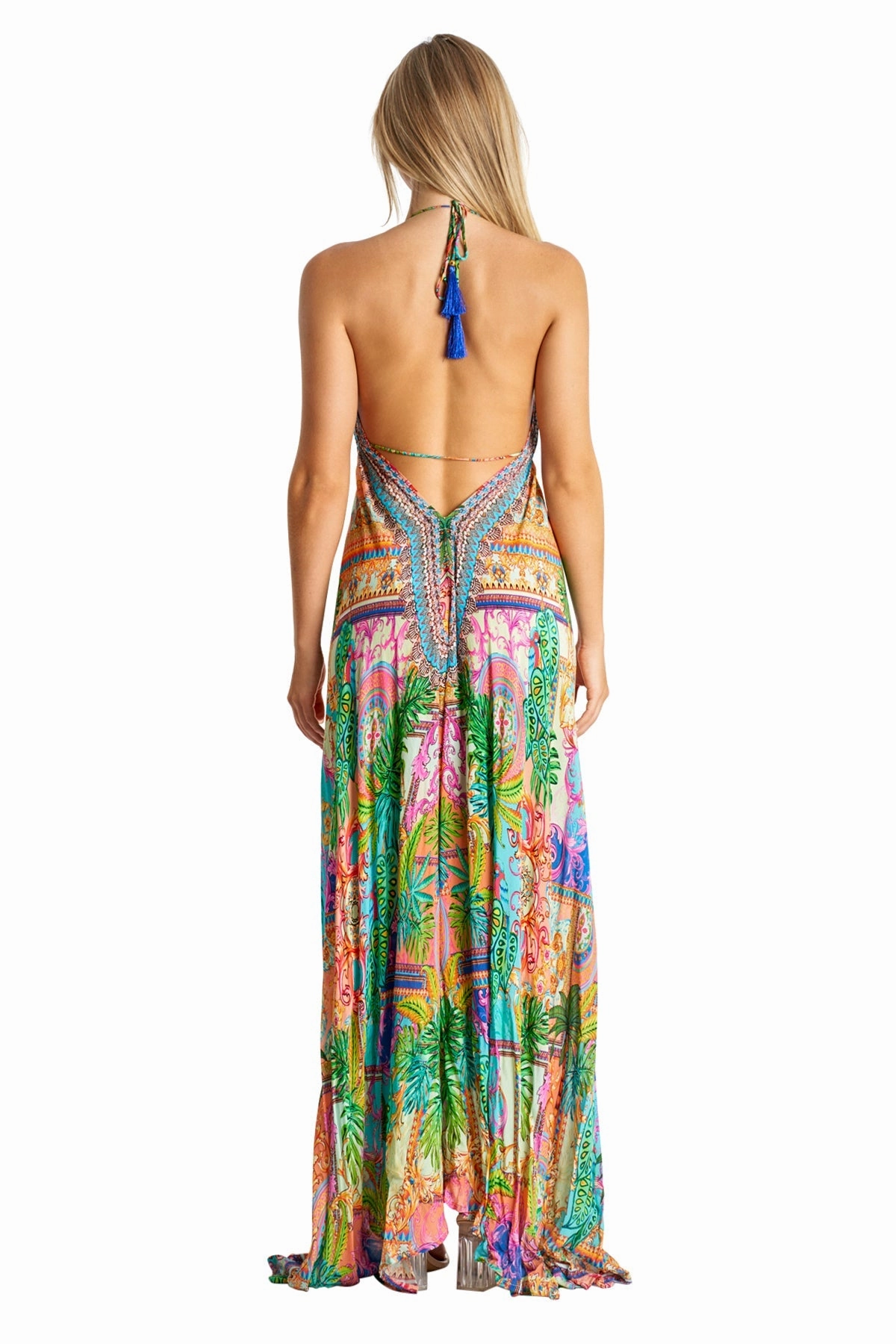 Barcelona Halter Maxi Dress