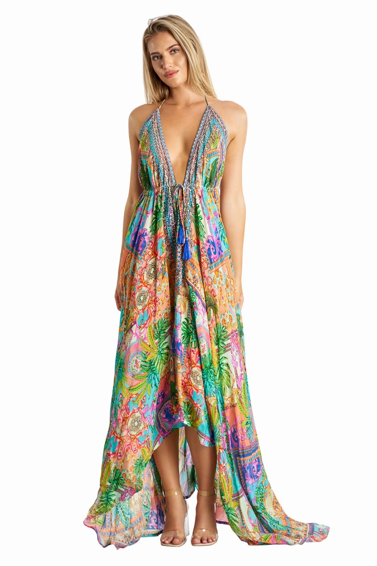 Barcelona Halter Maxi Dress