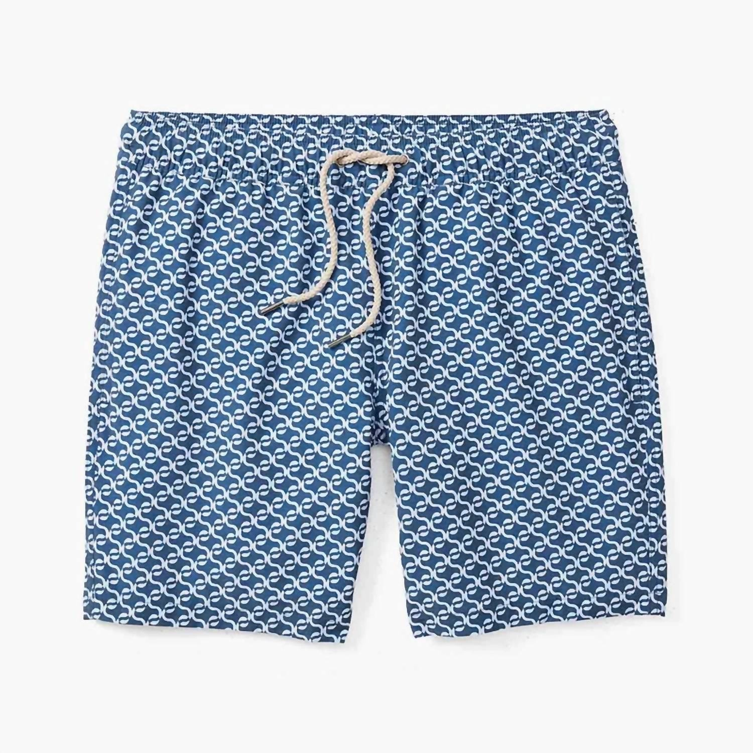 Bayberry Trunk In Navy Geo