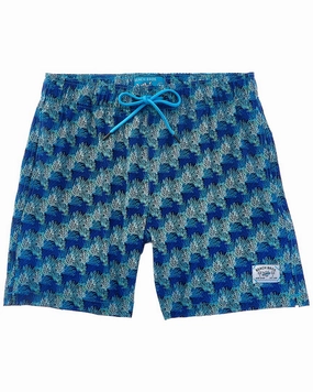Beach Bros Coral Overlap Swim Trunk