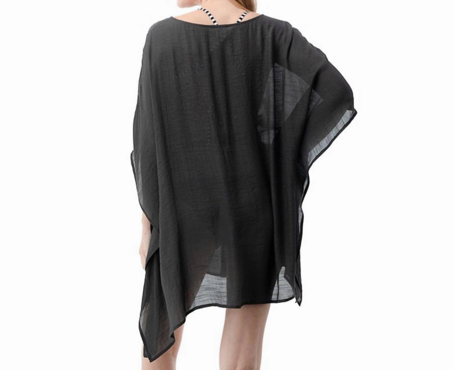 Beach Day Cover Up In Charcoal