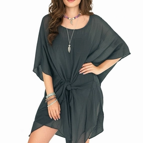 Beach Day Cover Up In Charcoal