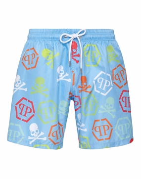 Beachwear Trousers Skull and Plein