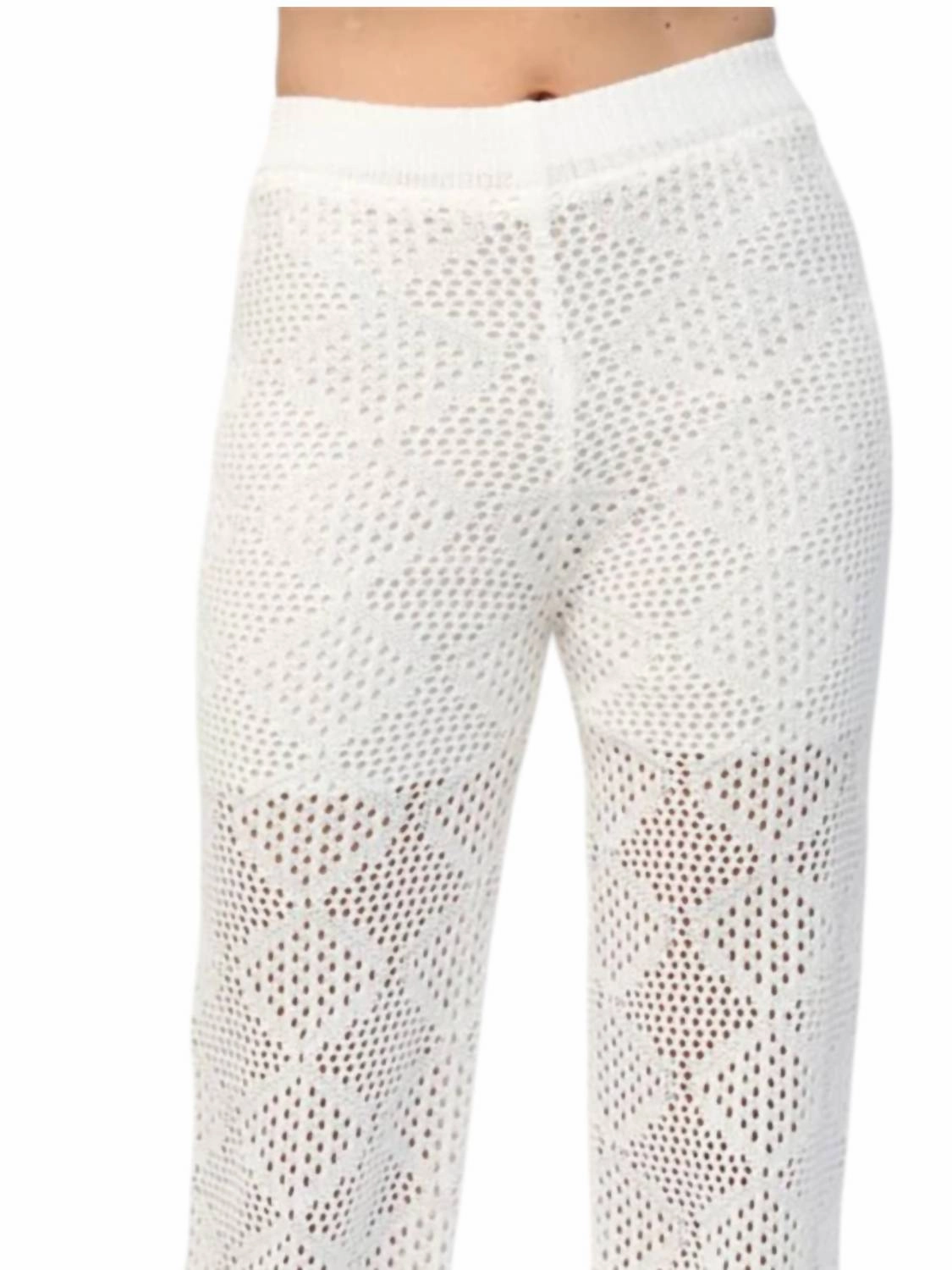 Beachy Babe Pants In White