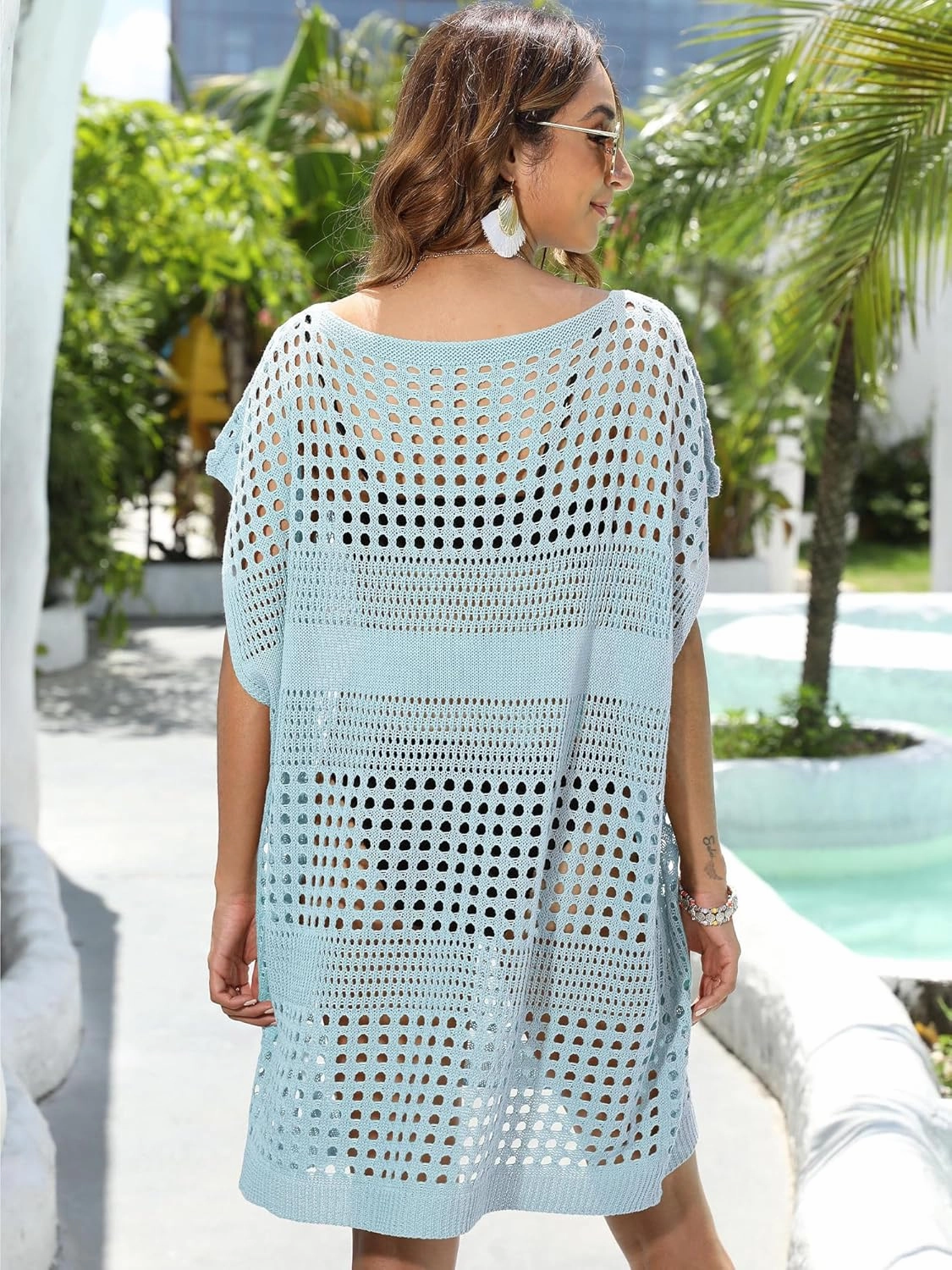 Becah Cover Ups for Women Swimwear 2025 Fashion Plus Size Crochet Bathing Swim Suit Women's Vacation Clothes Dresses