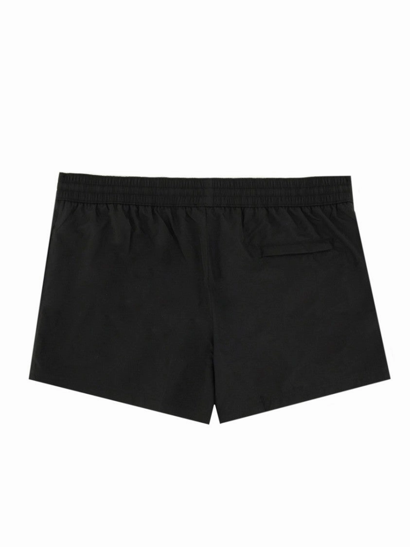 Black Logo Plaque Swimsuit