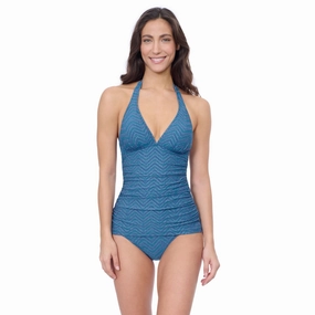 Blend Halter Texture Tankini