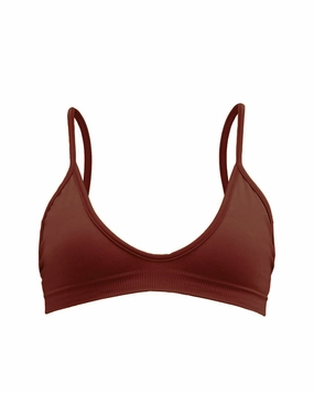 BLISSFUL Bikini Bra Top | Maroon