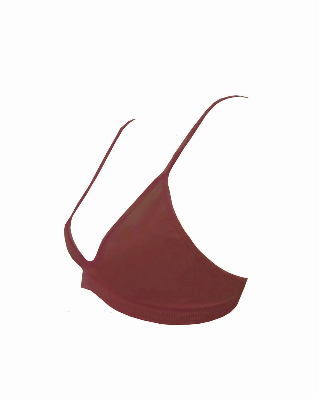 BLISSFUL Bikini Bra Top | Maroon