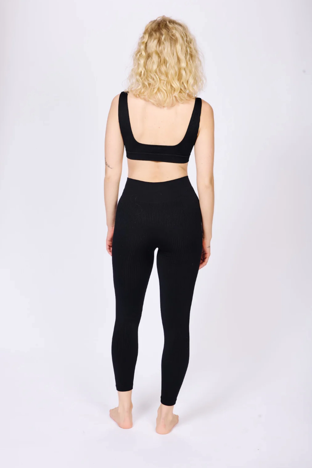 BLITHE Wide Ribbed Leggings | Black