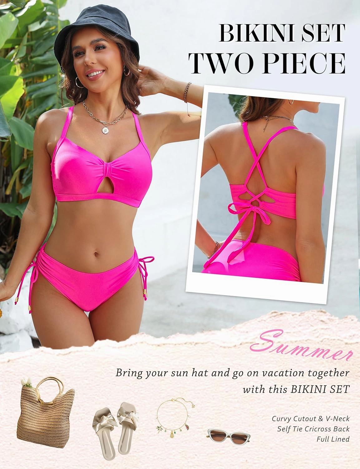 Blooming Jelly Womens Bikini Sets Cheeky Two Piece Swimsuit 2025 String Curvy Cutout Bathing Suit