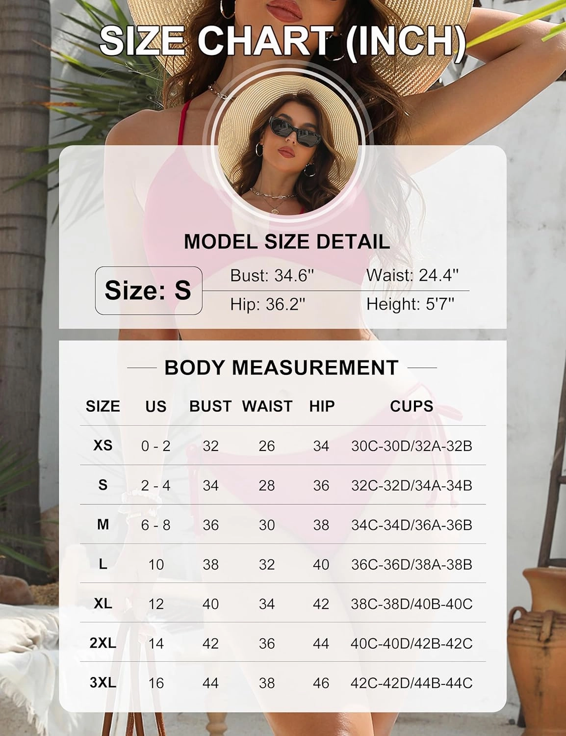 Blooming Jelly Womens Bikini Sets Two Piece Cheeky Swimsuits Curvy Cutout String Bathing Suits
