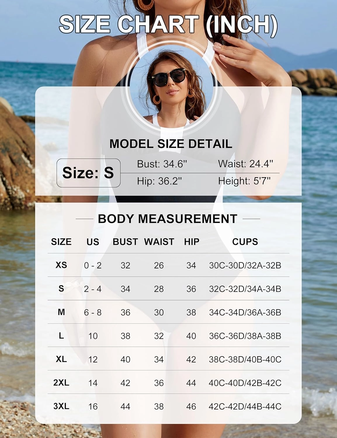 BMJL One Piece Swimsuit Women Tummy Control Modest Plus Size Bathing Suits Full Coverage Retro Color Block Swimwear