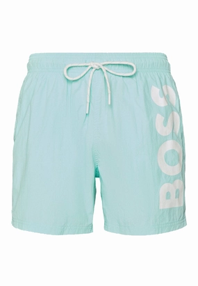 BOSS Men's Standard Octopus Swim Trunk, Paradise Blue