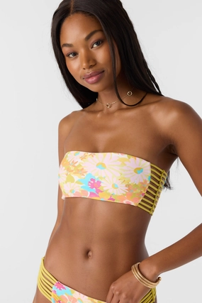 BRASILIA FLORAL BELLS BANDEAU TOP