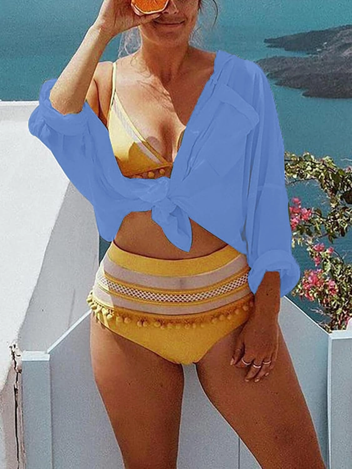 Breezy Lane Beach Cover Up for Women Button Down Shirt Swimsuit Coverup Bathing Suit Cover Ups for Swimwear Vacation