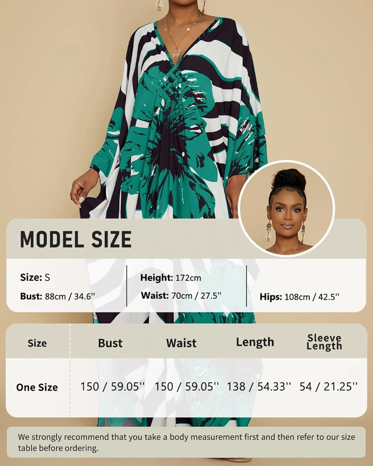Bsubseach Women Floral Print Kaftan Dresses Plus Size Swimsuit Coverup 2025 Summer Bathing Suit Caftan Loungewear Beach Dress