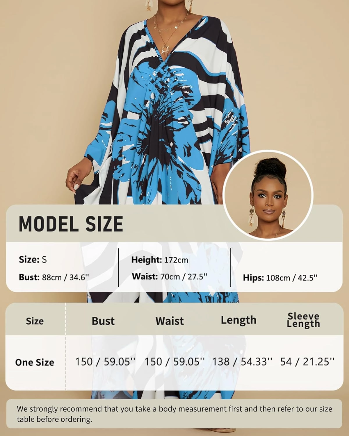 Bsubseach Women Floral Print Kaftan Dresses Plus Size Swimsuit Coverup 2025 Summer Bathing Suit Caftan Loungewear Beach Dress
