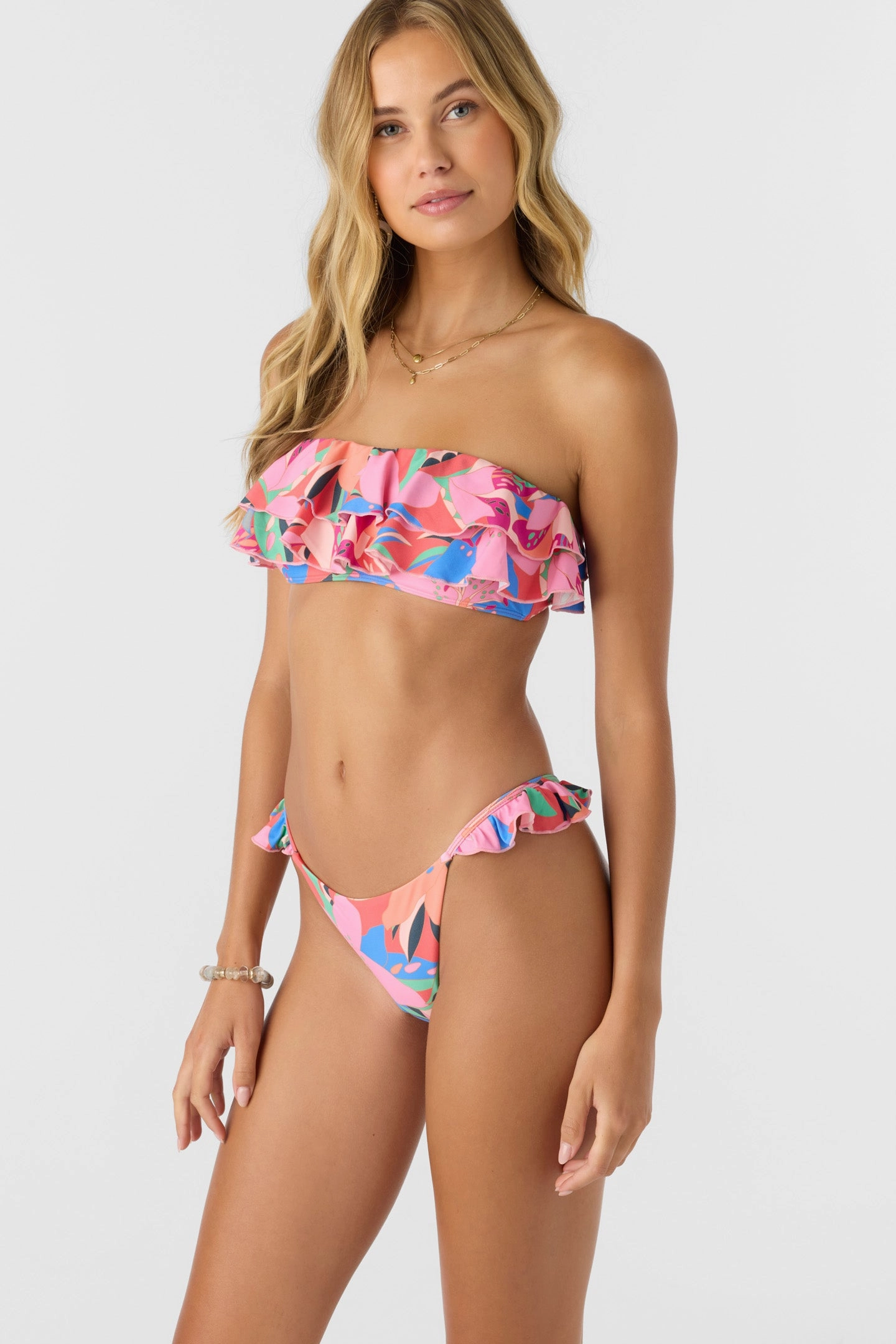 CABANA FLORAL DIAZ BANDEAU TOP