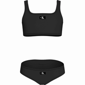 Calvin Klein Pvh Black Bralette Bikini Set