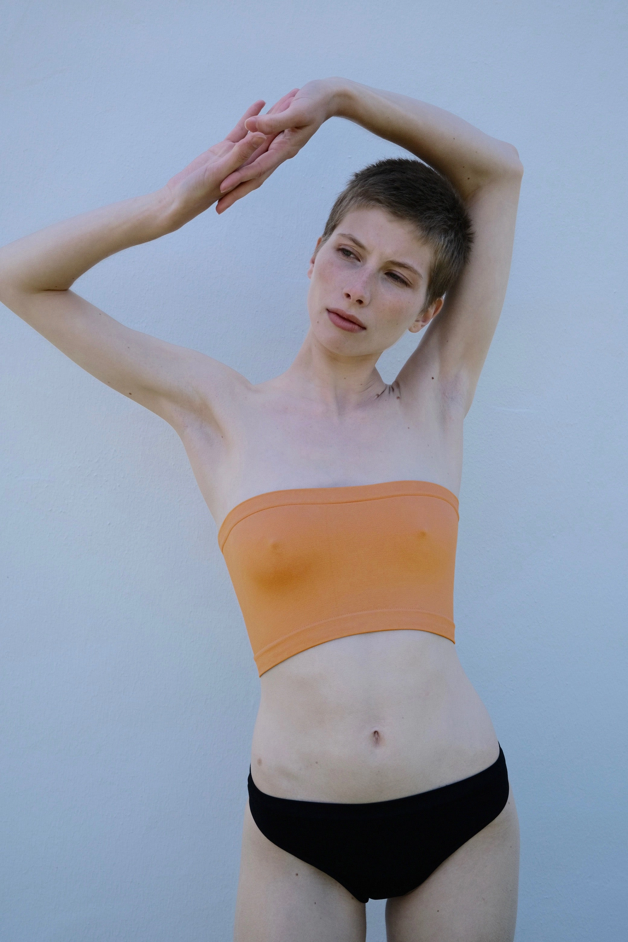 CAPTIVATING Bandeu Top | Apricot