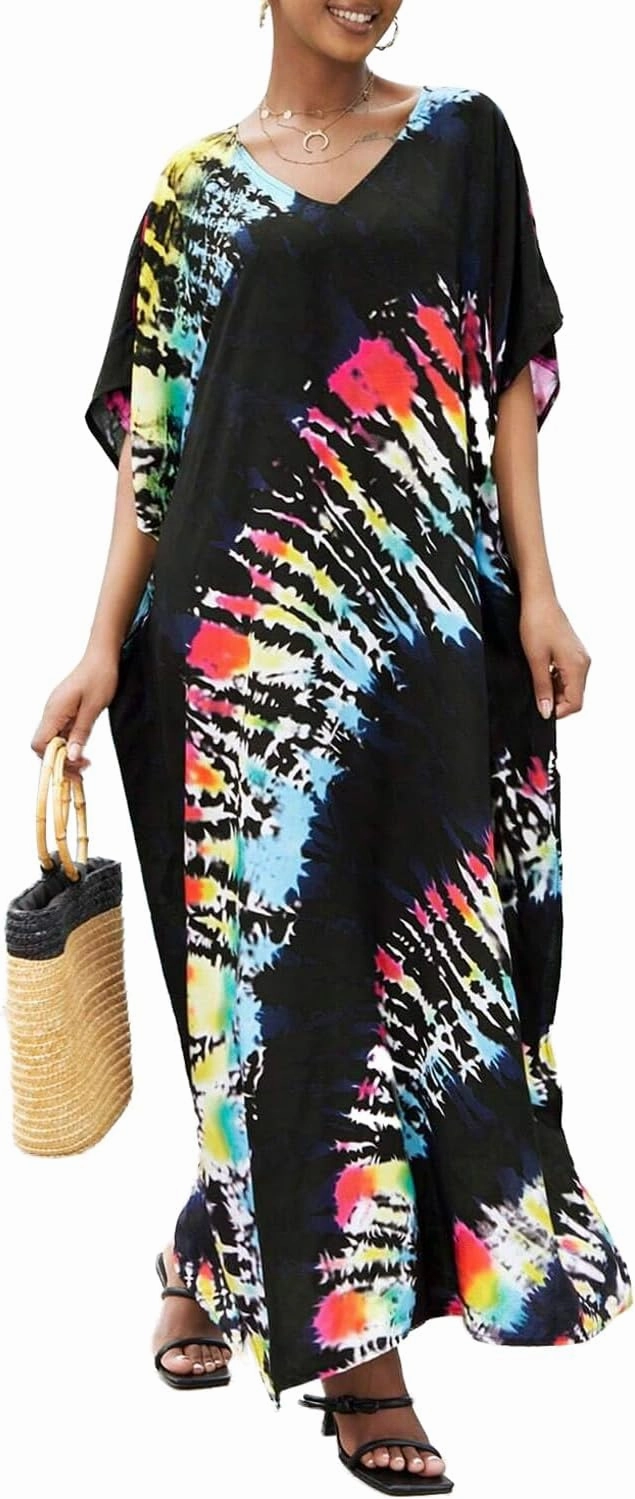 CHERRY CAT Beach Dress Swim Cover Up Summer Dress Swimwear Cover Ups