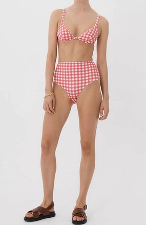 Classic Bikini Top In Rouge